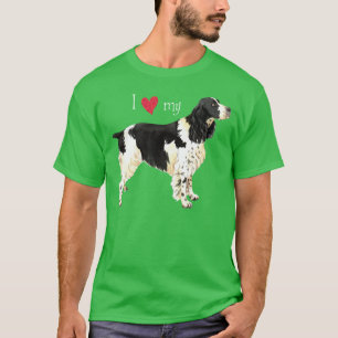 T-shirt J'aime mon épagneul de springer anglais
