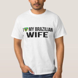 T-shirt J'aime mon épouse brésilienne