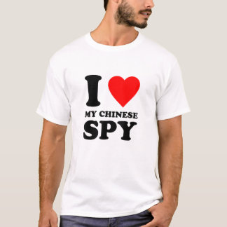 T-shirt J'Aime Mon Espion Chinois, J'Aime Mon Espion Chino