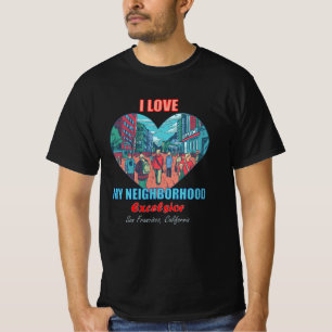 T-shirt J'Aime Mon Excelsior De Quartier San Francisco