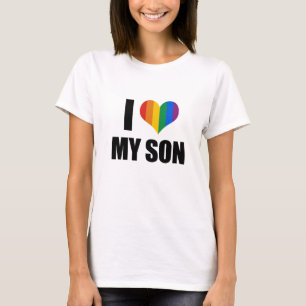 T-shirt J'aime mon fils gai