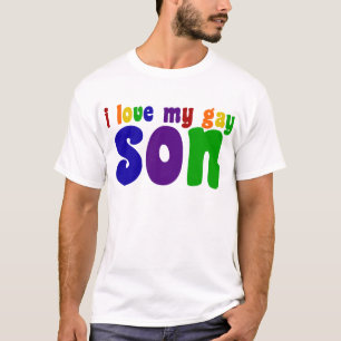 T-shirt J'aime mon fils gai