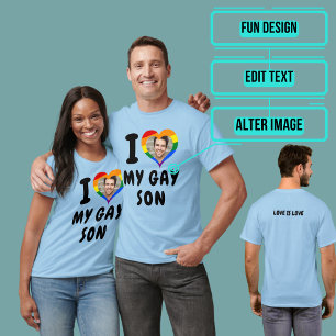 T-shirt J'aime mon fils gay