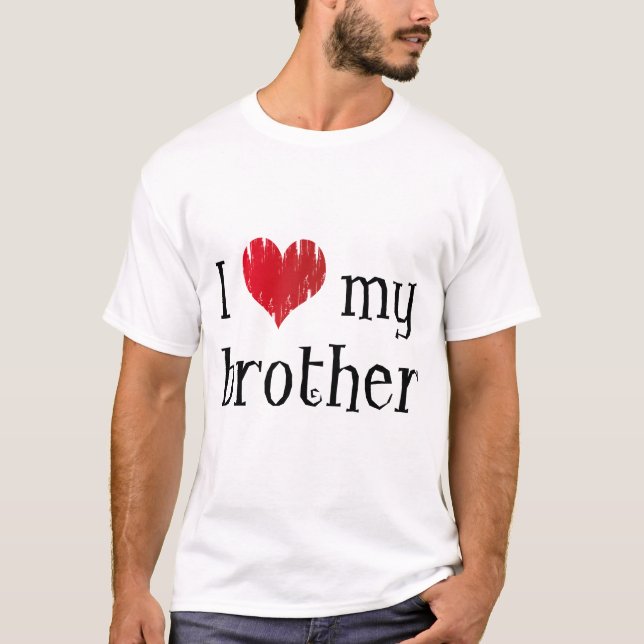 T-shirt J'aime mon frère (Devant)