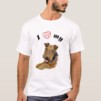T-shirt J'aime mon gallois Terrier