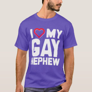 T-SHIRT J'AIME MON GAY NEPHEW - -