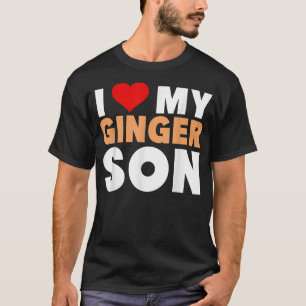 T-shirt J'Aime Mon Ginger SonCool Redhead Famille Cadeau