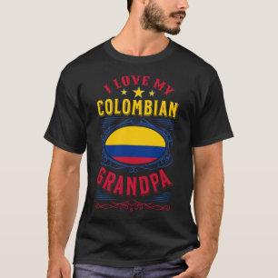 T-shirt J'aime mon grand-père colombien