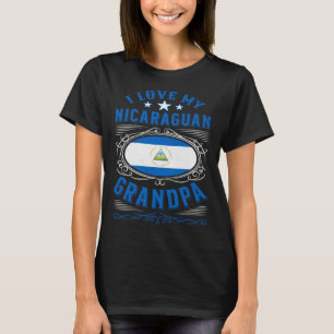 T-shirt J'aime mon grand-père nicaraguayen