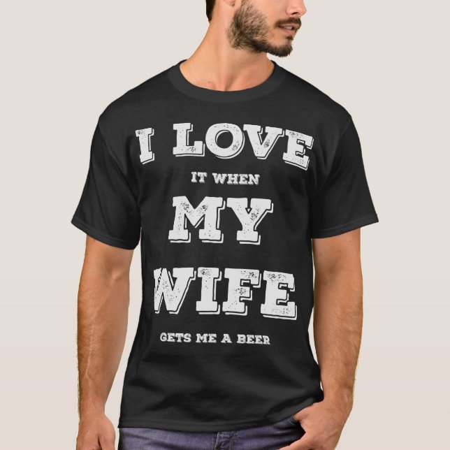 T-shirt J'aime mon humour d'épouse (Devant)