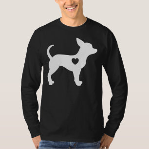 T-shirt J'Aime Mon Idée Chihuahua Pour L'Ombre Chiwawa