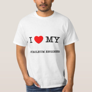 T-shirt J'aime mon INGÉNIEUR de PÉTROLE
