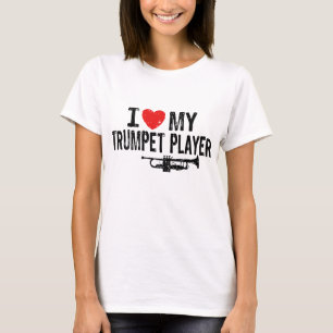 T-shirt J'Aime Mon Joueur De Trompette