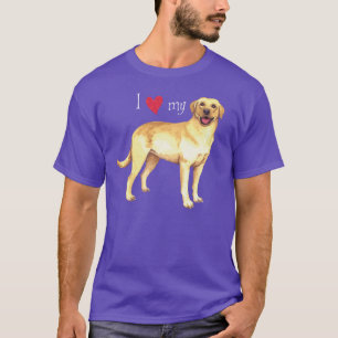 T-shirt J'aime mon laboratoire jaune