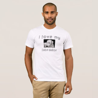 T-shirt j'aime mon labrador
