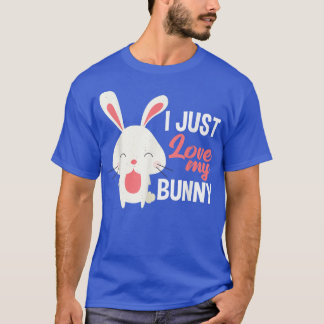 T-shirt J'Aime Mon Lapin Drôle Lapin Drôle 