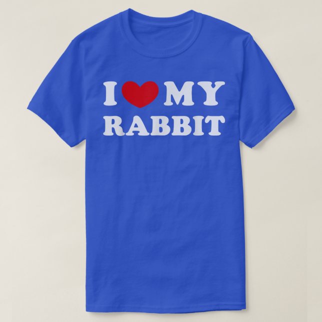 T-shirt J'Aime Mon Lapin, J'Aime Mon Lapin  (Design devant)