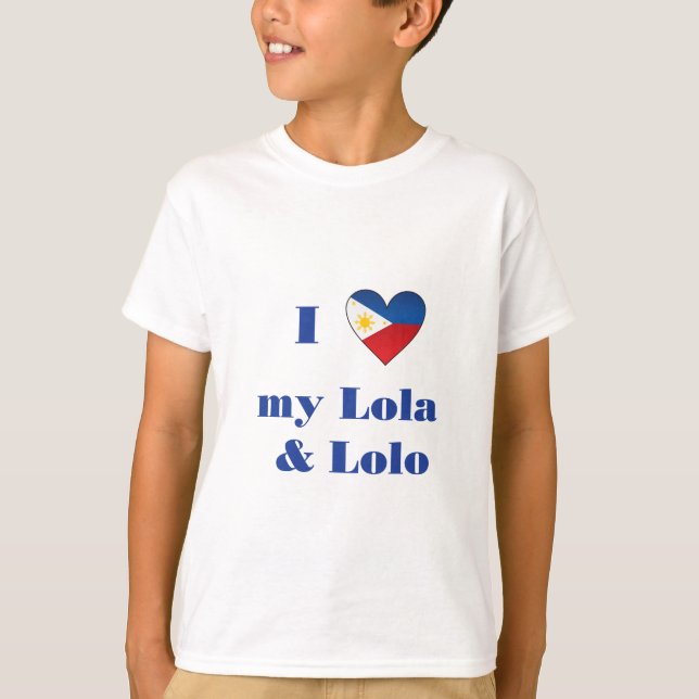 T-shirt J'aime mon Lola et Lolo1 (Devant)