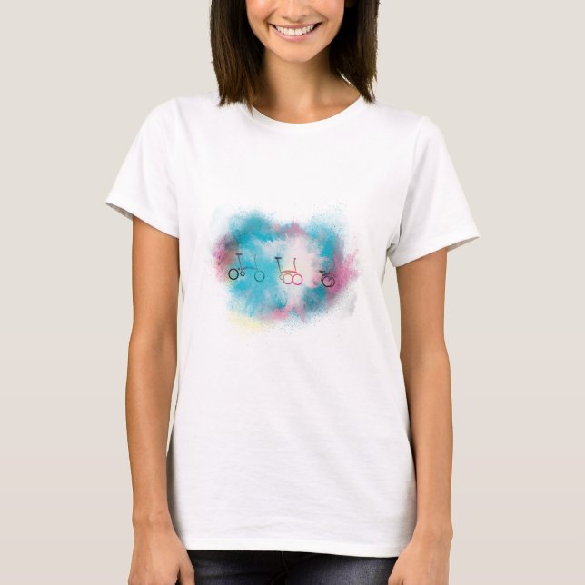 T-shirt J'aime mon maillot féminin de Brompton (Devant)