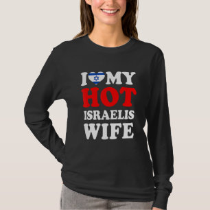 T-shirt J'aime mon mari chaud israélien
