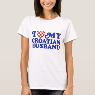 T-shirt J'aime mon mari croate