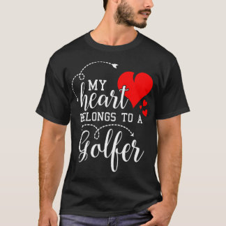 T-shirt J'Aime Mon Mari De Golfeur Cadeaux De Femme Valent