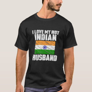 T-shirt J'aime mon mari indien chaud Mariage de l'annivers