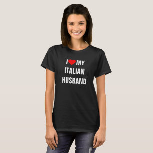T-shirt "J'aime mon mari italien"