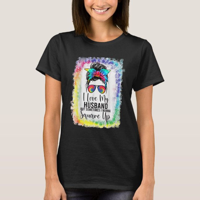 T-shirt J'Aime Mon Mari Mais Parfois Je Veux Carré (Devant)