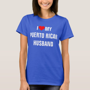 T-shirt J'Aime Mon Mari Portoricain