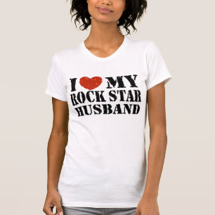 T-shirt J'Aime Mon Mari Rock Star