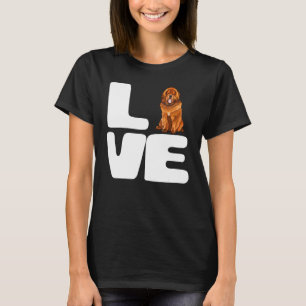 T-shirt J'Aime Mon Mastiff Tibétain