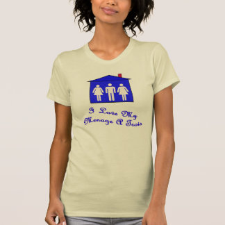 T-shirt J'aime mon ménage des trois