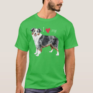 T-shirt J'aime mon mini berger américain