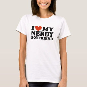 T-shirt J'Aime Mon Nerdy Boyfriend