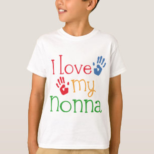 T-shirt J'aime mon Nonna Handprints
