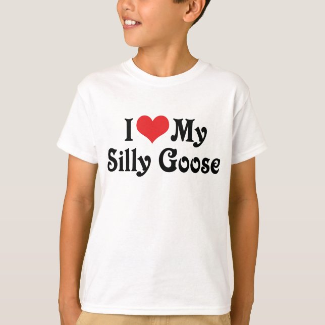 T-shirt J'Aime Mon Oie Silly (Devant)