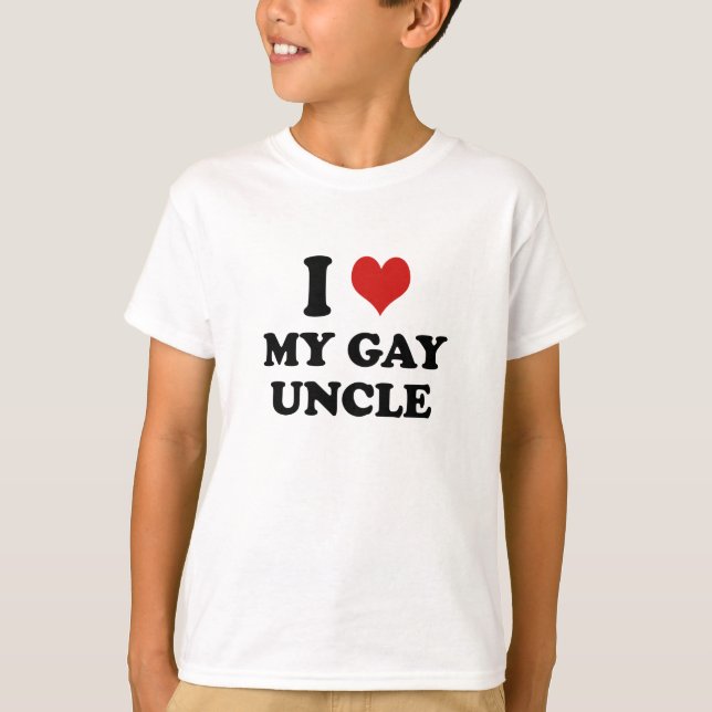 T-shirt J'Aime Mon Oncle Gay (Devant)