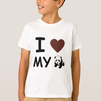 T-shirt J'aime mon PANDA BEAR