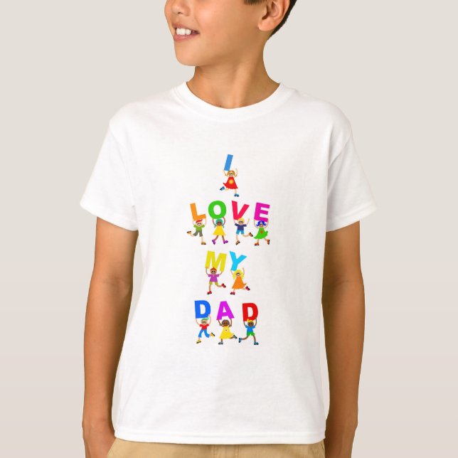 T-shirt J'aime mon papa (Devant)