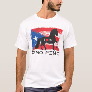 T-shirt J'aime mon Paso portoricain Fino