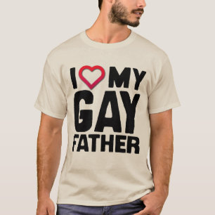 T-SHIRT J'AIME MON PÈRE GAI -