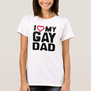 T-SHIRT J'AIME MON PÈRE GAY