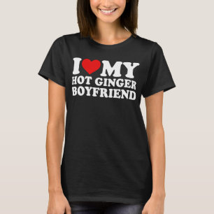 T-shirt j'aime mon petit ami au gingembre chaud