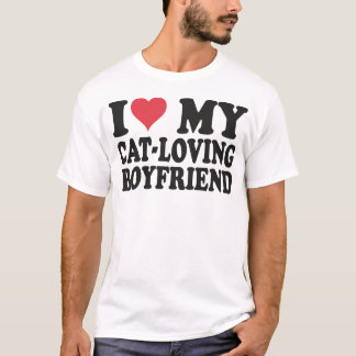 T-shirt J'Aime Mon Petit Ami Chat