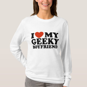 T-shirt J'Aime Mon Petit ami Geeky