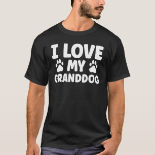 T-shirt J'Aime Mon Petit Chien Grand-Père Grand-Père 11