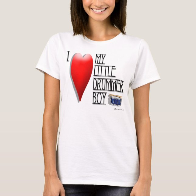 T-SHIRT "J'AIME MON PETIT GARÇON DE BATTEUR " (Devant)