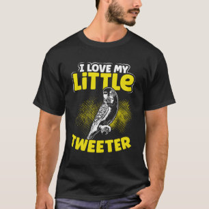 T-shirt J'Aime Mon Petit Tweeter Backprint Budgie
