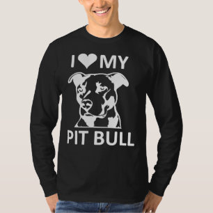 T-shirt J'Aime Mon Pitbull J'Aime Mon Pitbull Pit Bull